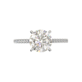 Montura Pavé 0.01 Catedral Oro Blanco