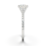Montura Pavé 0.01 Catedral Oro Blanco