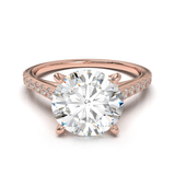 Montura Pavé 0.01 Catedral Oro Rosa