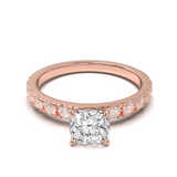 Montura Pavé 0.03 Oro Rosa