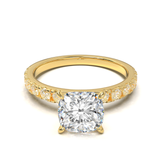 Montura Pavé 0.03 Oro Amarillo