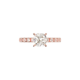 Montura Pavé 0.03 Oro Rosa