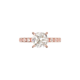 Montura Pavé 0.03 Oro Rosa