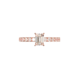 Montura Pavé 0.03 Oro Rosa