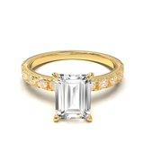 Montura Pavé 0.03 Oro Amarillo