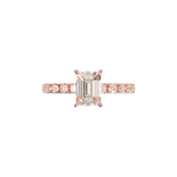 Montura Pavé 0.03 Oro Rosa