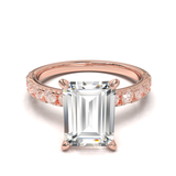 Montura Pavé 0.03 Oro Rosa