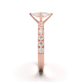 Montura Pavé 0.03 Oro Rosa