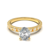 Montura Pavé 0.03 Oro Amarillo