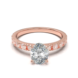 Montura Pavé 0.03 Oro Rosa