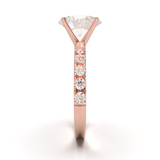 Montura Pavé 0.03 Oro Rosa