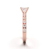 Montura Pavé 0.03 Oro Rosa