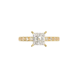 Montura Pavé 0.03 Oro Amarillo