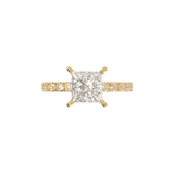 Montura Pavé 0.03 Oro Amarillo