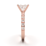 Montura Pavé 0.03 Oro Rosa