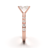 Montura Pavé 0.03 Oro Rosa