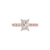 Montura Pavé 0.03 Oro Rosa