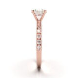 Montura Pavé 0.03 Oro Rosa