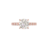 Montura Pavé 0.03 Oro Rosa
