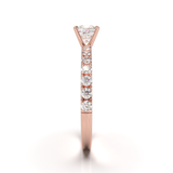 Rose Gold Half Round Pavé Frame