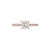 Rose Gold Half Round Pavé Frame