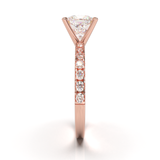 Rose Gold Half Round Pavé Frame