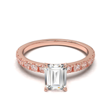 Rose Gold Half Round Pavé Frame