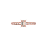 Rose Gold Half Round Pavé Frame