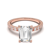 Rose Gold Half Round Pavé Frame