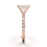 Rose Gold Half Round Pavé Frame