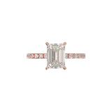 Rose Gold Half Round Pavé Frame