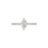 Montura Pavé 0.02 Oro Blanco