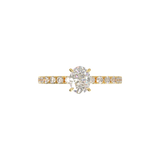 Montura Pavé 0.02 Oro Amarillo