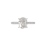 Montura Pavé 0.02 Oro Blanco