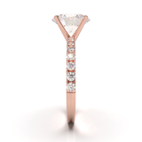 Rose Gold Half Round Pavé Frame