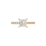 Montura Pavé 0.02 Oro Amarillo