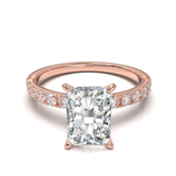 Rose Gold Half Round Pavé Frame