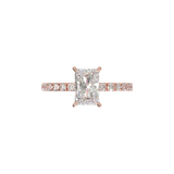 Rose Gold Half Round Pavé Frame