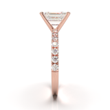 Rose Gold Half Round Pavé Frame