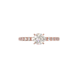 Rose Gold Half Round Pavé Frame