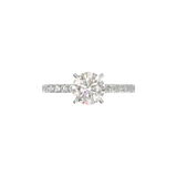 Montura Pavé 0.02 Oro Blanco