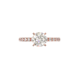 Rose Gold Half Round Pavé Frame