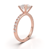 Rose Gold Half Round Pavé Frame