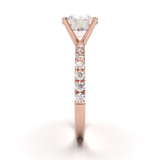 Rose Gold Half Round Pavé Frame