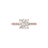 Rose Gold Half Round Pavé Frame
