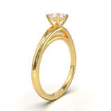 Montura Pavé Escondido en Catedral Oro Amarillo