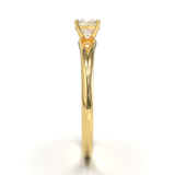Montura Pavé Escondido en Catedral Oro Amarillo