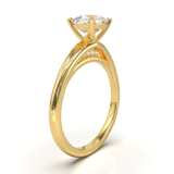 Montura Pavé Escondido en Catedral Oro Amarillo