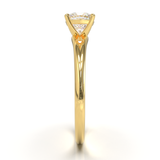 Montura Pavé Escondido en Catedral Oro Amarillo