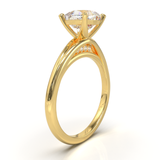 Montura Pavé Escondido en Catedral Oro Amarillo